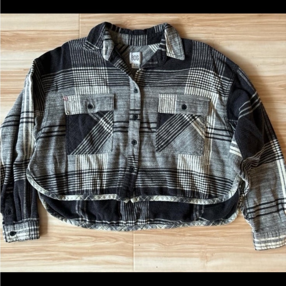 Urban outfitters cropped flannel